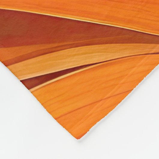 Royal Sinaasappel Coneflowers Fleece Deken (Hoek)