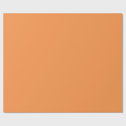 Royal Sinaasappel effen kleur Cadeaupapier (Vlak)