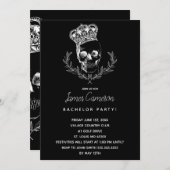 Royal Skull Bachelor Party Kaart (Voorkant / Achterkant)