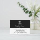 Royal Skull bruiloft details Informatiekaartje (Staand voorkant)