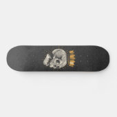 Royal Skull King Crown Grunge Gothic Gothic Black Persoonlijk Skateboard (Horizontaal)
