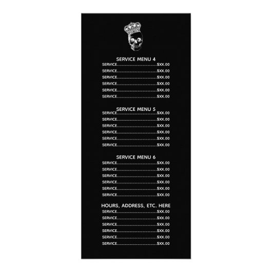 Royal Skull Reclamekaart (Achterkant)