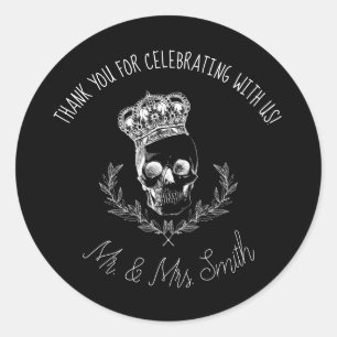 Royal Skull Ronde Sticker