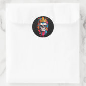 Royal Skull-Sticker Ronde Sticker (Tas)