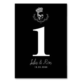 Royal Skull Trouwtafel nummer Kaart