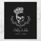 Royal Skull Wijn Etiket (Enkel label)