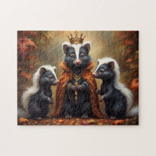 Royal Skunk familie Legpuzzel