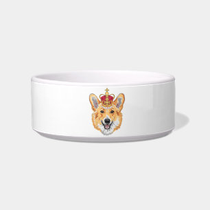 Royal Smiling Corgi Dog Bowl Voerbakje