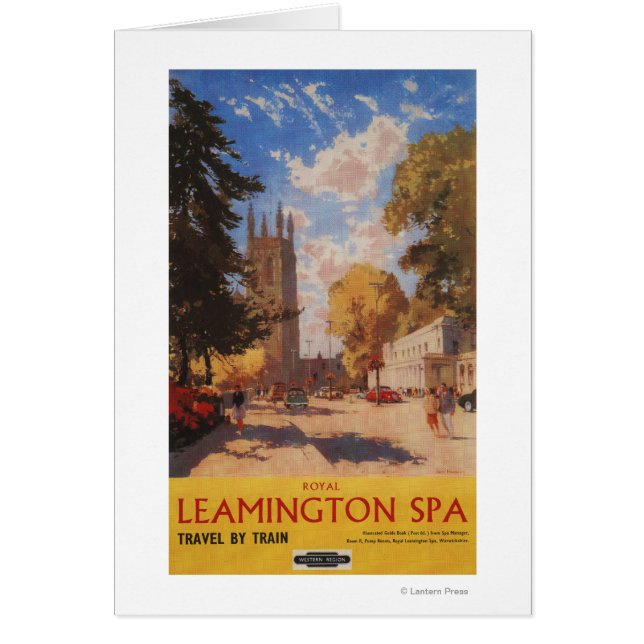 Royal Spa, Street Uitzicht British Railways Poster (Voorkant)