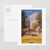 Royal Spa, Street Uitzicht British Railways Poster Briefkaart (Voorkant / Achterkant)