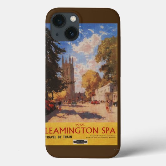 Royal Spa, Street Uitzicht British Railways Poster Case-Mate iPhone Case (Achterkant)