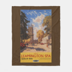 Royal Spa, Street Uitzicht British Railways Poster Fleece Deken