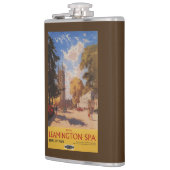 Royal Spa, Street Uitzicht British Railways Poster Heupfles (Links)