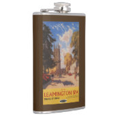 Royal Spa, Street Uitzicht British Railways Poster Heupfles (Rechts)