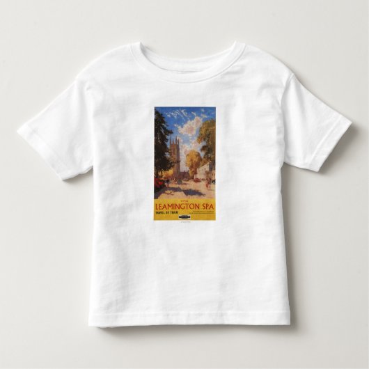Royal Spa, Street Uitzicht British Railways Poster Kinder Shirts (Voorkant)