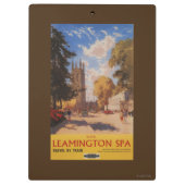 Royal Spa, Street Uitzicht British Railways Poster Klembord (Achterkant)