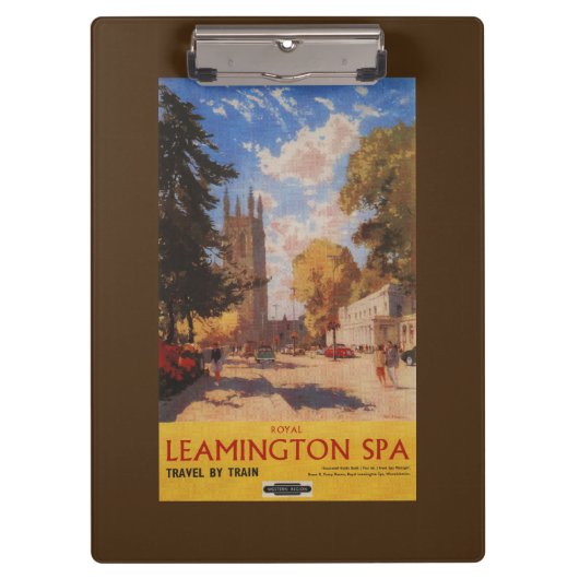 Royal Spa, Street Uitzicht British Railways Poster Klembord (Voorkant)