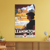 Royal Spa, Vrouw Drink het Poster van de waterkeri Canvas Afdruk (Insitu (Woonkamer))