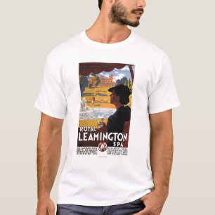 Royal Spa, Vrouw Drink het Poster van de waterkeri T-shirt