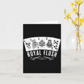Royal Spade Flush Skeleton King Queen Spades Ker G Kaart (Gele Bloem)