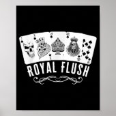Royal Spade Flush Skeleton King Queen Spades Ker G Poster (Voorkant)