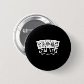 Royal Spade Flush Skeleton King Queen Spades Ker G Ronde Button 5,7 Cm (Voorkant /achterkant)