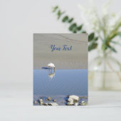 Royal Spoonbill Bird Custom Briefkaart (Staand voorkant)