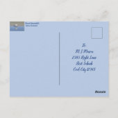 Royal Spoonbill Bird Custom Briefkaart (Achterkant)