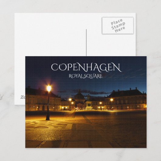 Royal Square Kopenhagen Briefkaart (Voorkant / Achterkant)