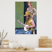 Royal St. Banjo Player Poster (Keuken)