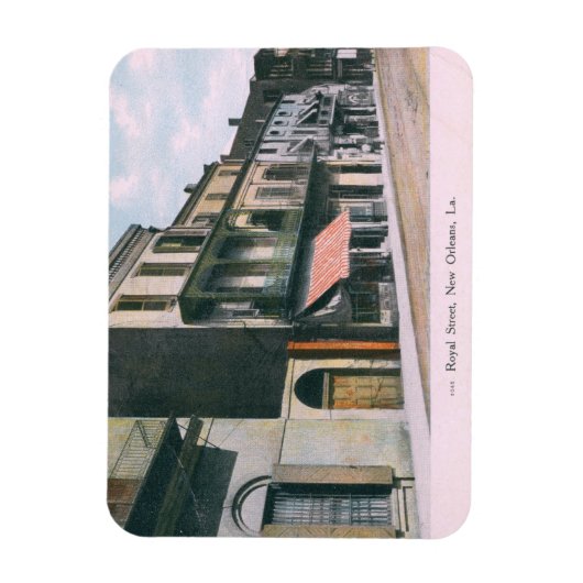 Royal St., New Orleans LA 1910 Magneet (Verticaal)