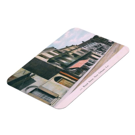 Royal St., New Orleans LA 1910  Magneet (Linkerzijde)