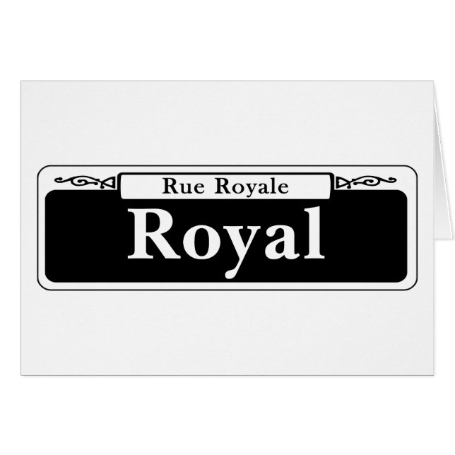 Royal St., New Orleans Street Sign (Voorkant Horizontaal)