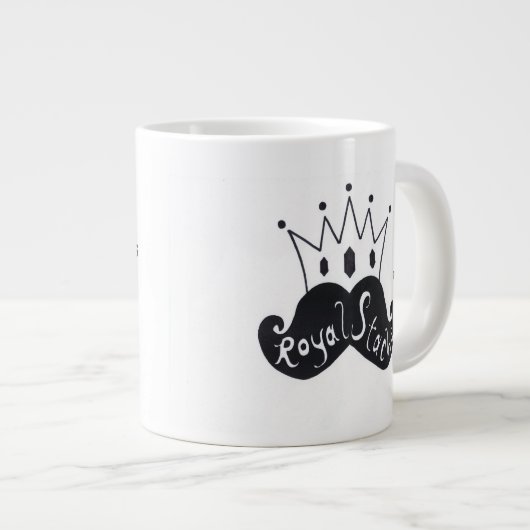 Royal Stache Jumbo Coffee Mok (Voorkant rechts)