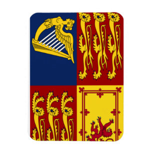 Royal Standard Flag van het Verenigd Koninkrijk Magneet