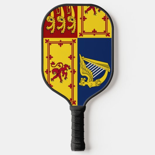 Royal Standard Flag Verenigd Koninkrijk Engeland Pickleball Paddle (Voorkant)