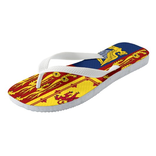 Royal Standard Flag Verenigd Koninkrijk UK KING Teenslippers (Schuin)