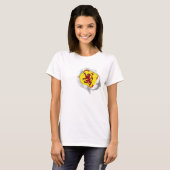 Royal Standard of Scotland Lion RampantTrue Colors T-shirt (Voorkant volledig)