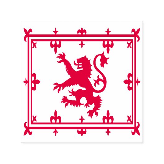 Royal Standard of Scotland Red Lion Scottish Flag Zelfinktende Stempel (Design)