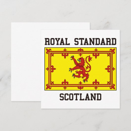 Royal Standard Schotland Kaart (Voorkant / Achterkant)