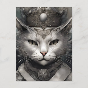 Royal Steampunk Cat Briefkaart