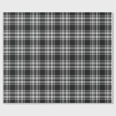 Royal Stewart Black en White Tartan Cadeaupapier (Vlak)