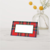 Royal Stewart Christmas Plaid FOLDED Plaatskaartje (Voorkant)