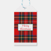 Royal Stewart Christmas Plaid PERSONALISEREN Cadeaulabel (Voorkant)