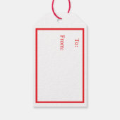 Royal Stewart Christmas Plaid PERSONALISEREN H Cadeaulabel (Achterkant)