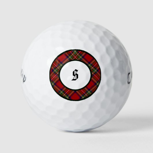 Royal Stewart Clan Pset Golf Balls Golfballen (Voorkant)