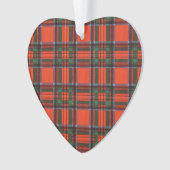 Royal Stewart clan Pset Scottish tartan Ornament (voorkant)