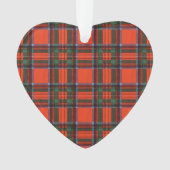Royal Stewart clan Pset Scottish tartan Ornament (voorkant)