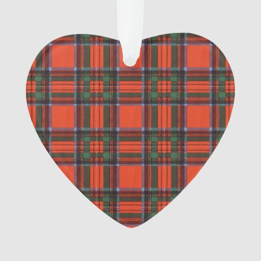 Royal Stewart clan Pset Scottish tartan Ornament (voorkant)