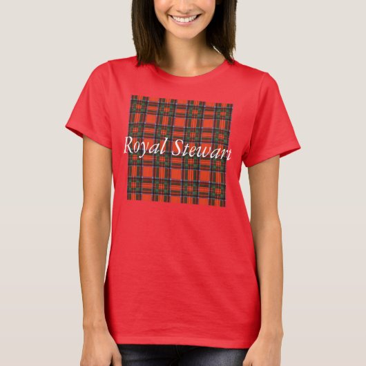 Royal Stewart clan Pset Scottish tartan T-shirt (Voorkant)